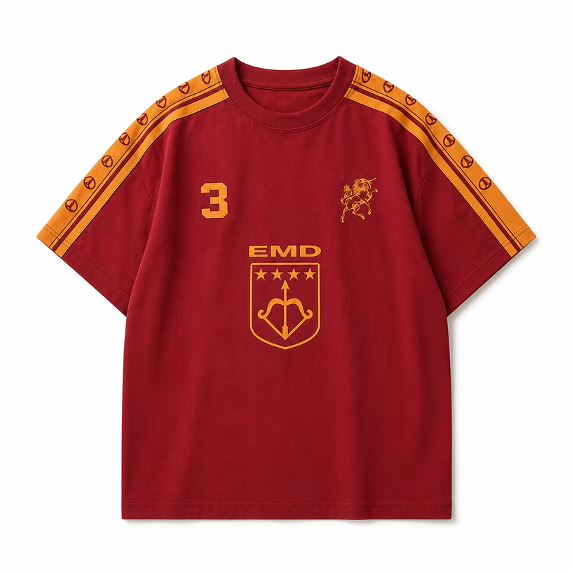 Mingstreet ASC launch still-life | BLINDNOPLAN | Retro Color Block Graphic T Shirt | Red | crumple_regen_confirmed_2026-06-25