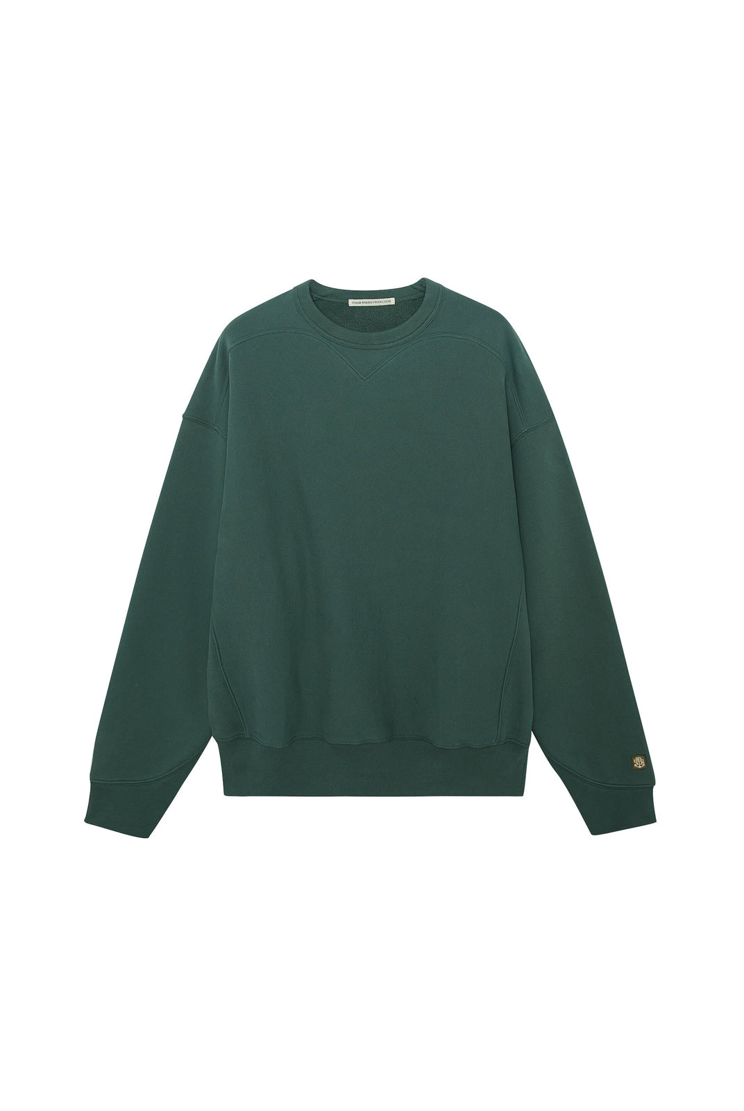 USAGE Reversible Cotton Crewneck Sweatshirt in Green