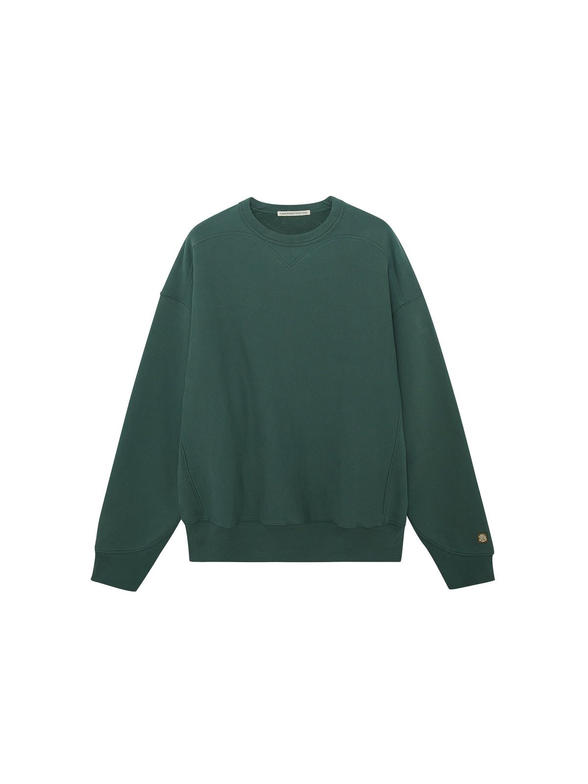 USAGE Reversible Cotton Crewneck Sweatshirt in Green