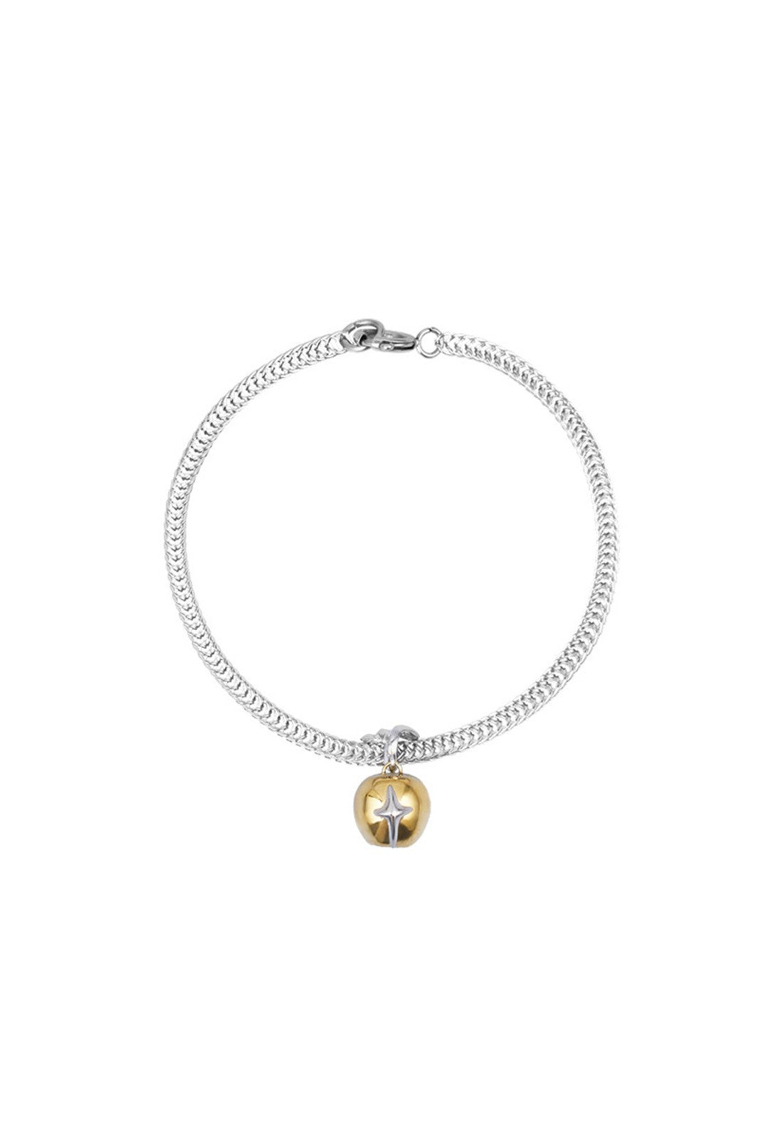 BLACKHEAD Two Tone Star Pendant Bracelet in Silver