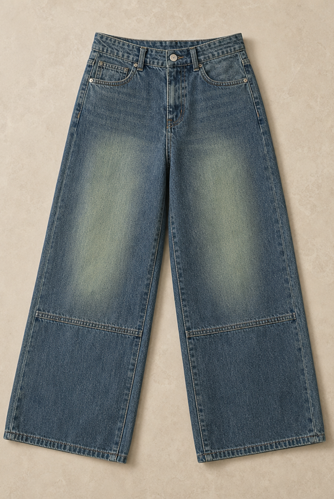 Mingstreet ASC launch still-life | BEERBRO | Vintage Wash Straight Leg Jeans | Blue | generated_missing_still_life_expansion