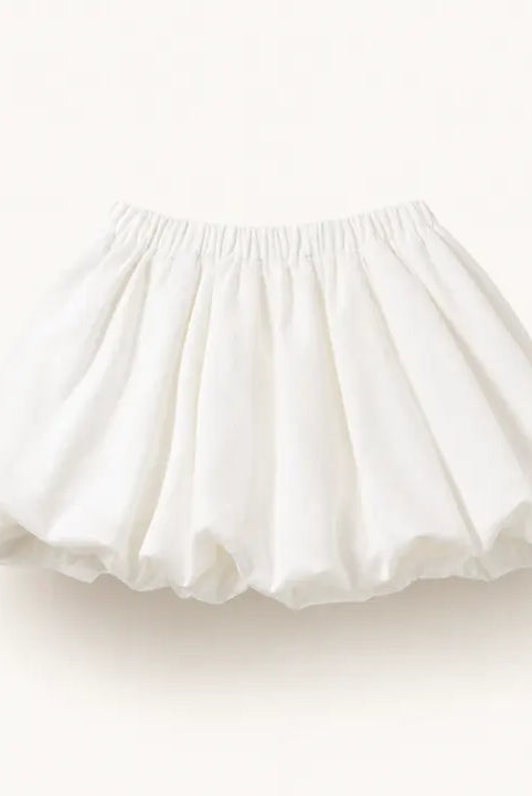 Mingstreet ASC launch still-life | BEERBRO | Puffy Bubble Mini Skirt | White | ready_now_existing_asset