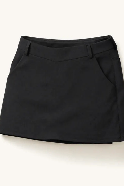 Mingstreet ASC launch still-life | BEERBRO | Minimalist Suit Mini Skirt | Black | ready_now_existing_asset