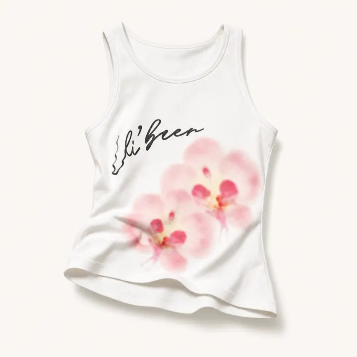 Mingstreet ASC launch still-life | BEERBRO | Orchid Graphic Knit Tank | White | ready_now_existing_asset
