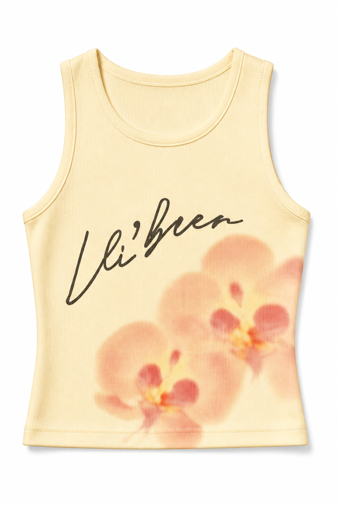 Mingstreet ASC launch still-life | BEERBRO | Orchid Graphic Knit Tank | Yellow | generated_extra_ready_product_colorway