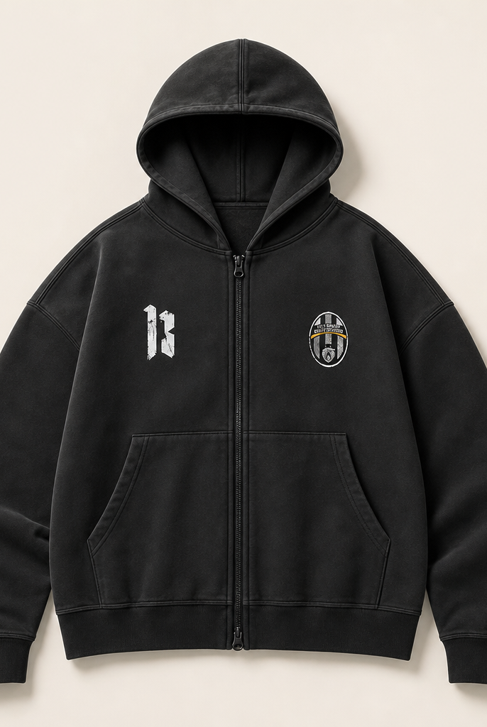 Mingstreet ASC launch still-life | SOD | Washed Layered Zip Up Hoodie | Black | ready_now_uncrumpled_replacement