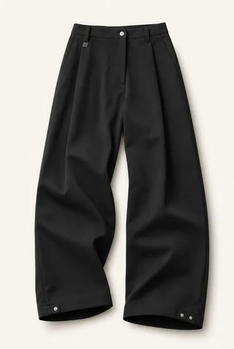 Mingstreet ASC launch still-life | FaxCopyExpress | Harmony Cinch Hem Cotton Trousers | Black | ready_now_existing_asset