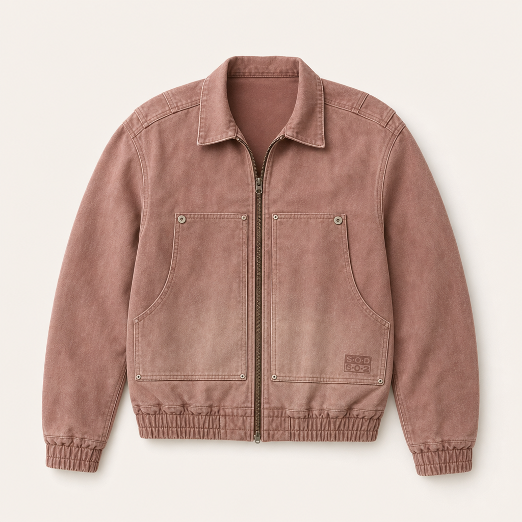 Mingstreet ASC launch still-life | SOD | Distressed Cotton Lumberjack Jacket | Red | ready_now_uncrumpled_replacement