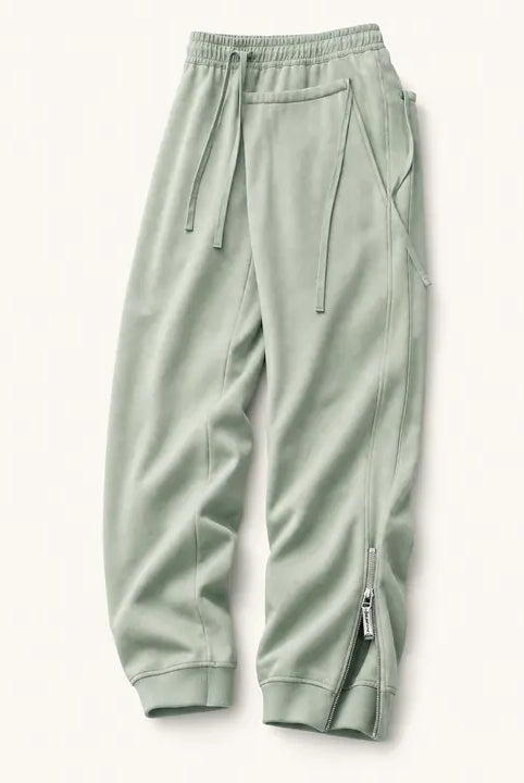 Mingstreet ASC launch still-life | BLINDNOPLAN | Adjustable Zip Hem Cotton Sweatpants | Mint | ready_now_existing_asset