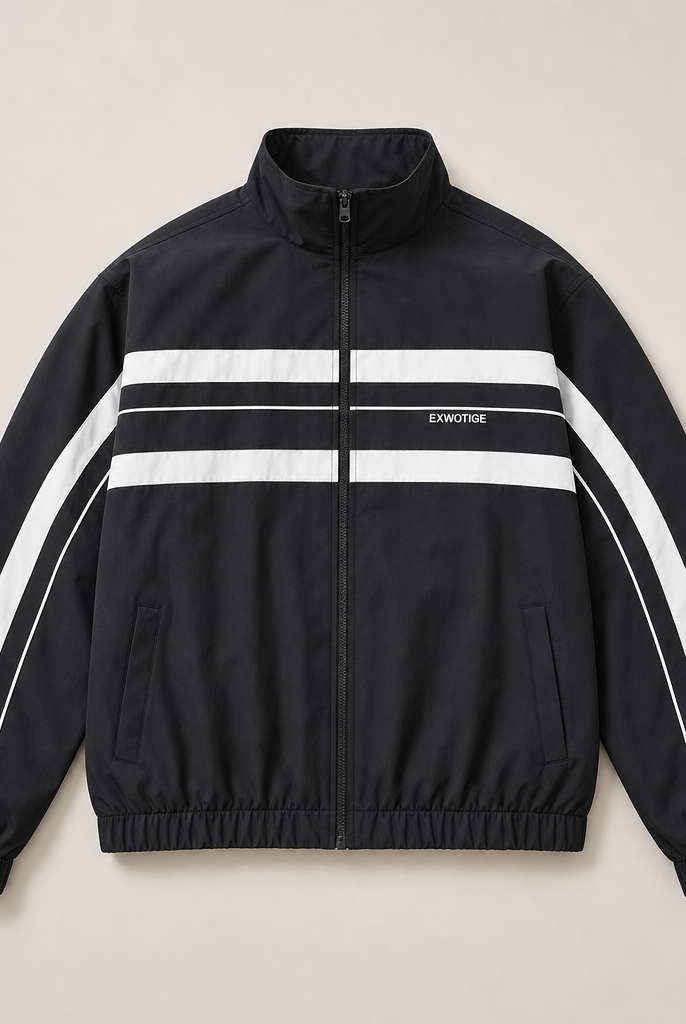Mingstreet ASC launch still-life | BLINDNOPLAN | Color Blocked Zip Up Track Jacket | Black | ready_now_uncrumpled_replacement