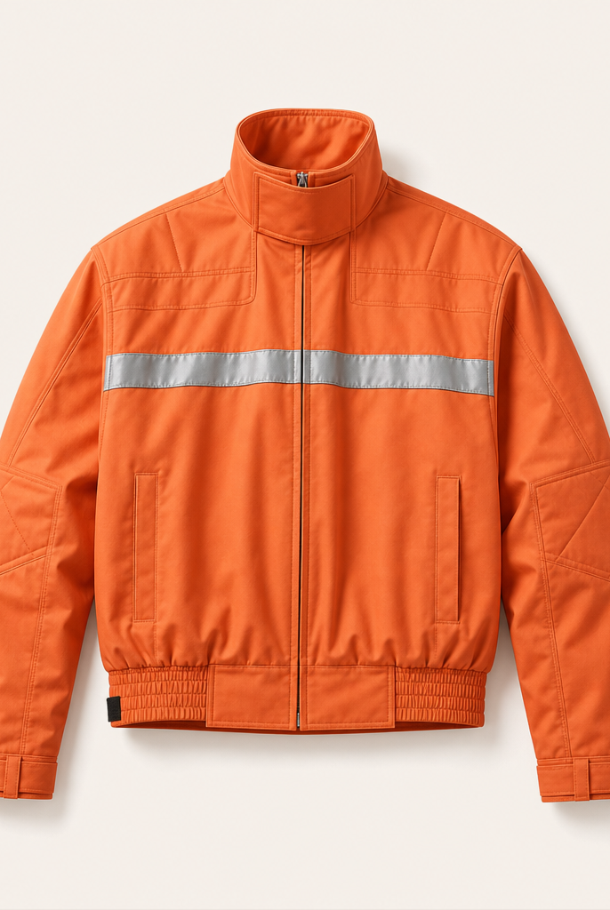 Mingstreet ASC launch still-life | BLINDNOPLAN | Reflective Strip Stand Collar Jacket | Orange | ready_now_uncrumpled_replacement