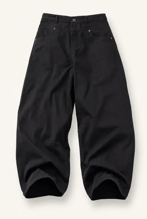 Mingstreet ASC launch still-life | BLINDNOPLAN | Leather Spliced Straight Leg Pants | Black | ready_now_existing_asset