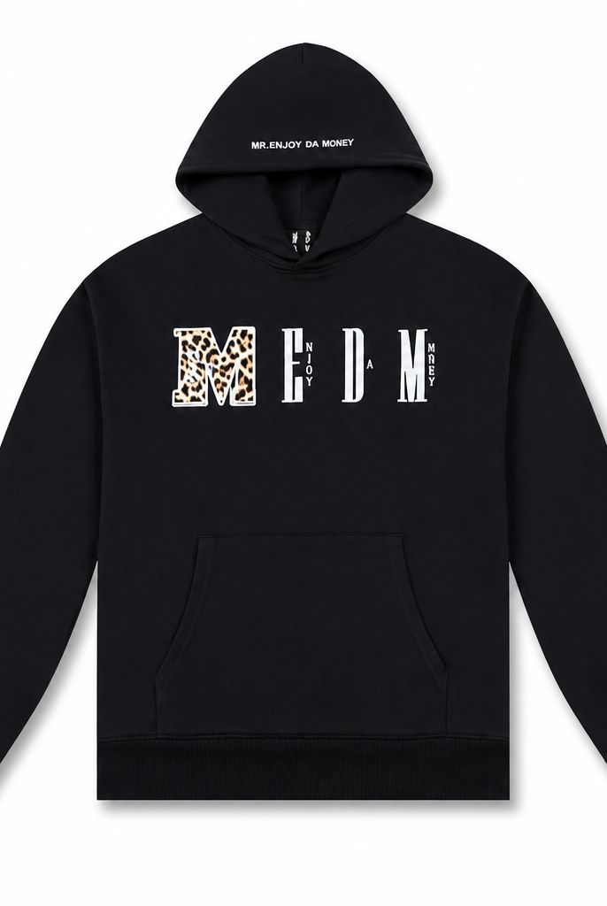 Mingstreet ASC launch still-life | MEDM | Animal Print Logo Pullover Hoodie | Black | generated_extra_ready_product_colorway
