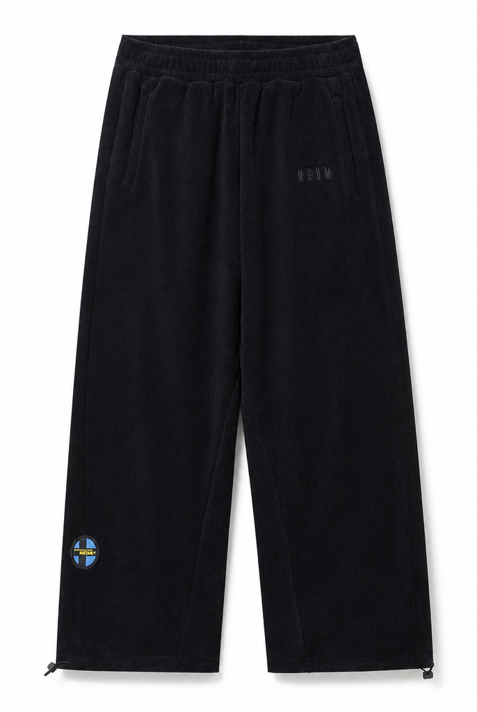Mingstreet ASC launch still-life | MEDM | Polar Fleece Zip Hoodie Jogger Set | Black | generated_extra_ready_product_colorway