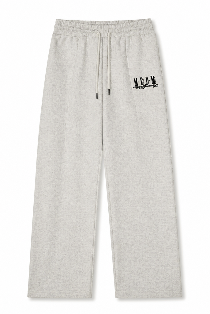 Mingstreet ASC launch still-life | MEDM | Cotton Blend Straight Leg Sweatpants | Heather Gray | generated_extra_ready_product_colorway