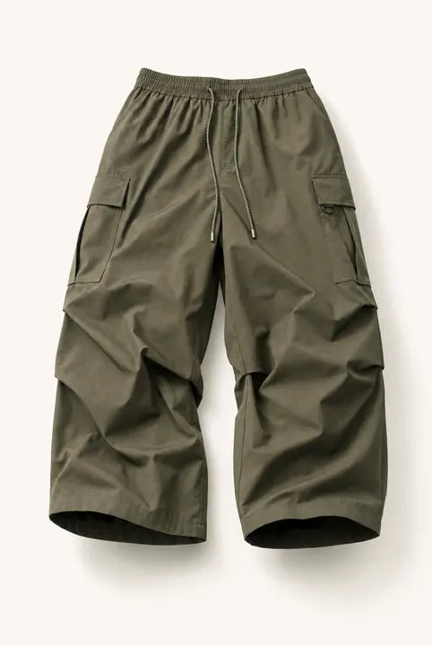 Mingstreet ASC launch still-life | MEDM | Multi Pocket Parachute Cargo Pants | Olive | ready_now_existing_asset