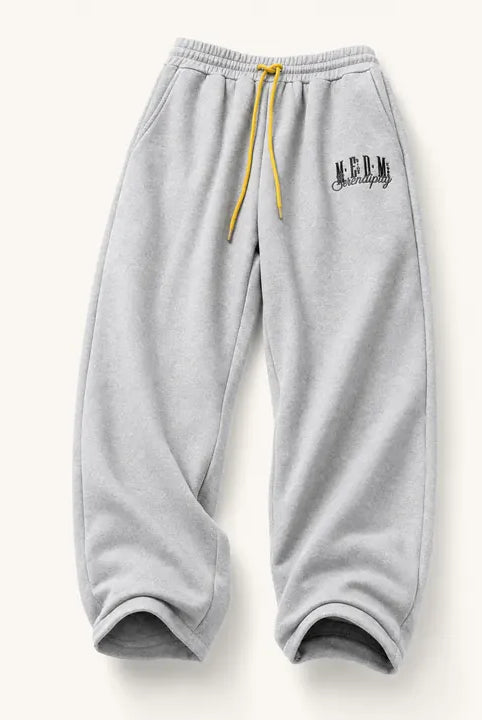 Mingstreet ASC launch still-life | MEDM | Fleece Lined Embroidered Sweatpants | Gray | ready_now_existing_asset