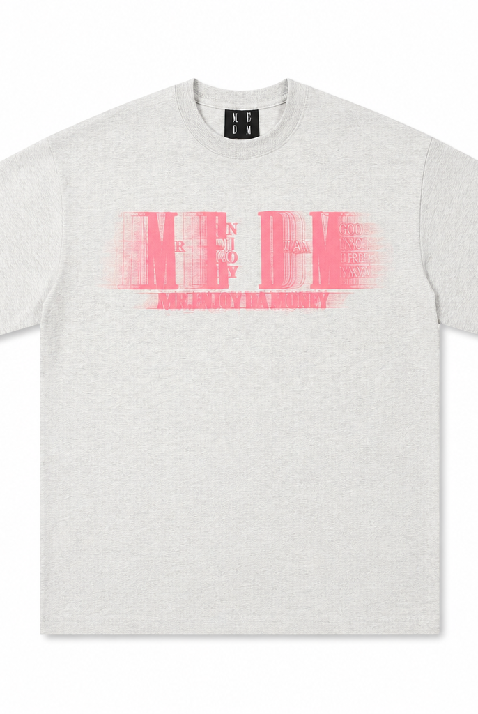 Mingstreet ASC launch still-life | MEDM | Glitch Logo Graphic Cotton T Shirt | Gray | generated_extra_ready_product_colorway
