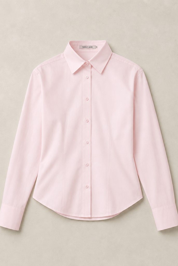 Mingstreet ASC launch still-life | RARELY ALIKE | Two Way Tie Waist Cotton Shirt | Pink | generated_missing_still_life_expansion