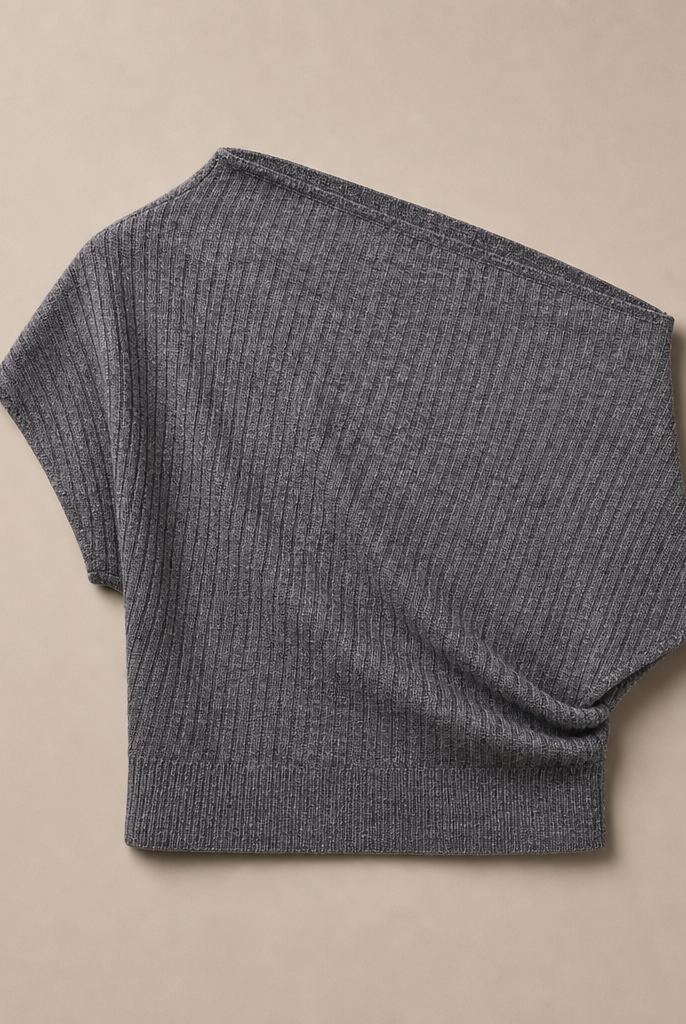 Mingstreet ASC launch still-life | RARELY ALIKE | Multi Way Wool Blend Knit Top | Gray | generated_missing_still_life_expansion