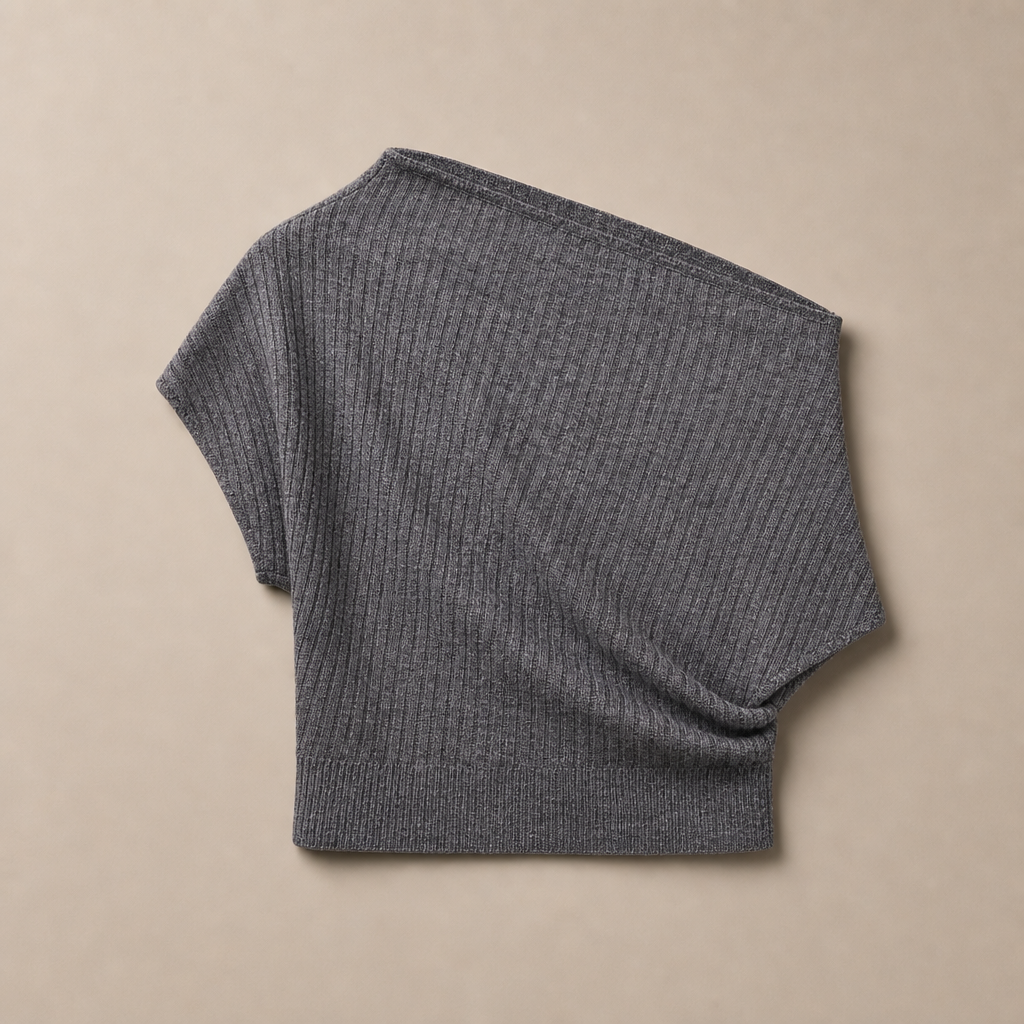Mingstreet ASC launch still-life | RARELY ALIKE | Multi Way Wool Blend Knit Top | Gray | generated_missing_still_life_expansion