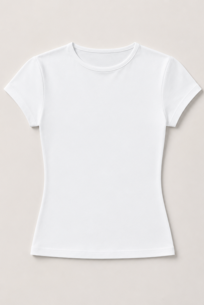 Mingstreet ASC launch still-life | RARELY ALIKE | Hourglass Cotton Crew Neck T Shirt | White | generated_extra_ready_product_colorway