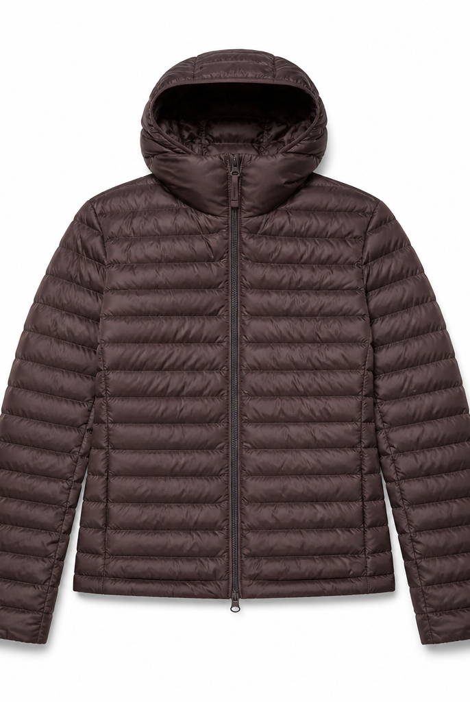 Mingstreet ASC launch still-life | RARELY ALIKE | Detachable Hood Duck Down Puffer | Brown | generated_extra_ready_product_colorway