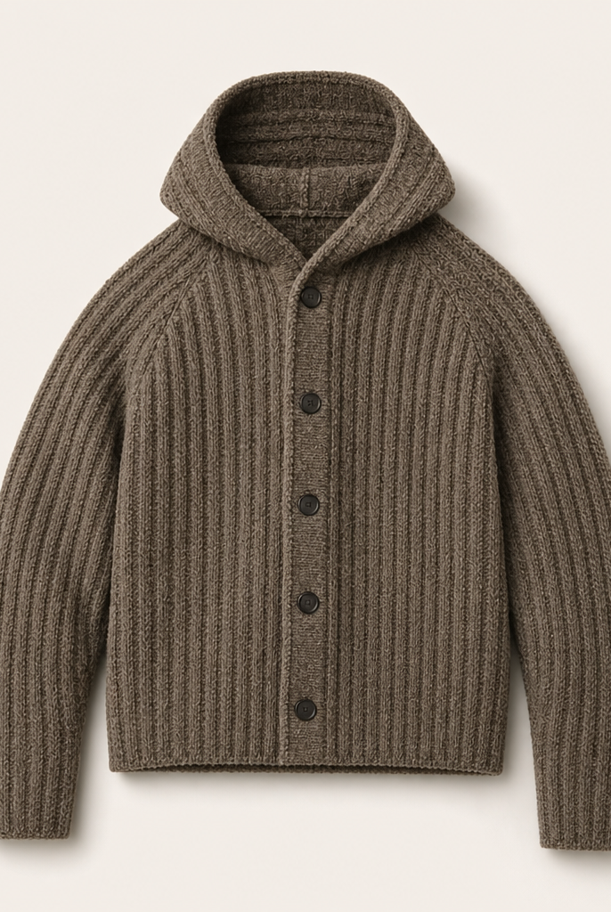 Mingstreet ASC launch still-life | JCAESAR STUDIO | Heavyweight Ribbed Hooded Sweater | Brown | ready_now_uncrumpled_replacement