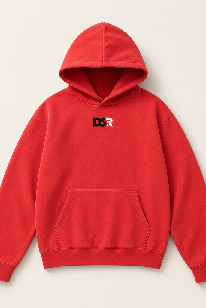 Mingstreet ASC launch still-life | D5ove | Vintage Red Cotton Hoodie | Red | ready_now_uncrumpled_replacement
