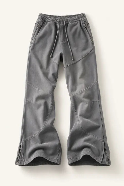 Mingstreet ASC launch still-life | D5ove | Side Zip Paneled Flared Pants | Gray | ready_now_existing_asset