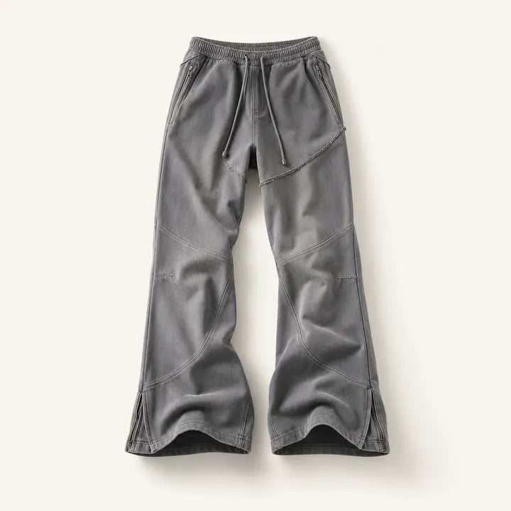 Mingstreet ASC launch still-life | D5ove | Side Zip Paneled Flared Pants | Gray | ready_now_existing_asset