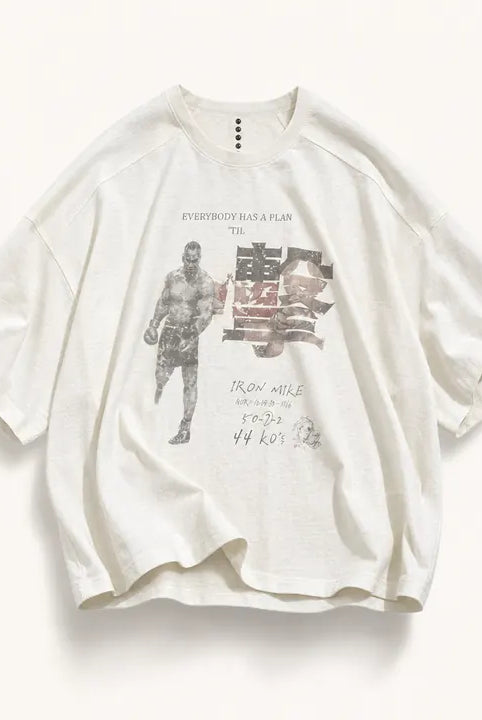 Mingstreet ASC launch still-life | D5ove | Hemp Blend Graphic Half Sleeve T Shirt | White | ready_now_existing_asset
