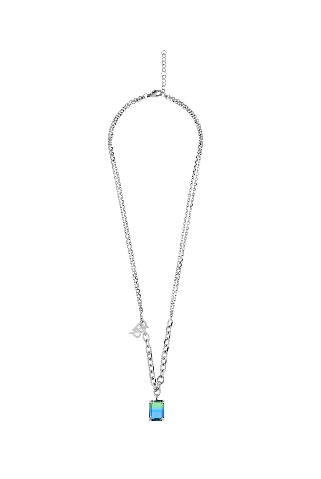 BLACKHEAD Gradient Tourmaline Pendant Necklace in Silver