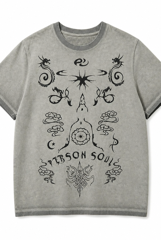 Mingstreet ASC launch still-life | PERSONSOUL | Distressed Totem Print T Shirt | Mint | crumple_regen_confirmed_2026-06-25