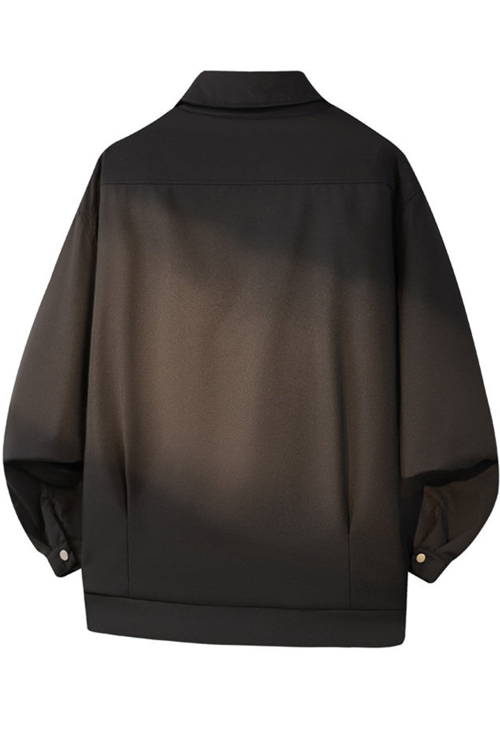 MEDM Collared Snap Front Jacket in Black