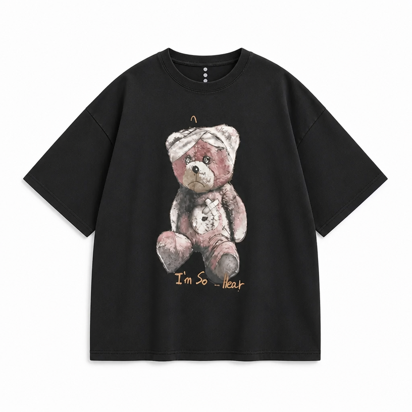 Mingstreet ASC launch still-life | D5ove | Sad Bear Graphic Half Sleeve T Shirt | Black | crumple_regen_confirmed_2026-06-25