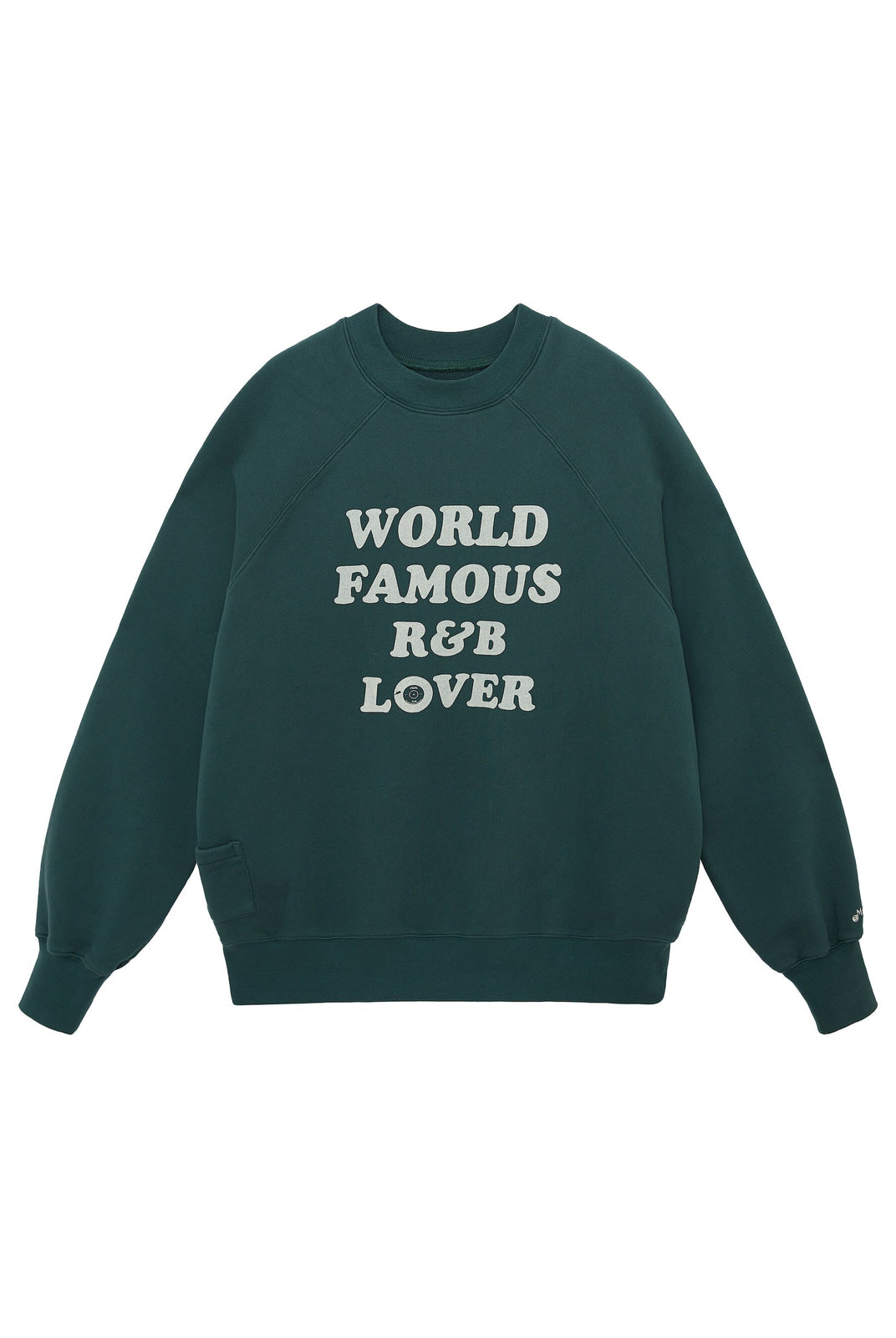 USAGE Heavyweight Raglan Graphic Sweatshirt in Green
