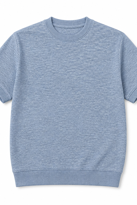 Mingstreet ASC launch still-life | JCAESAR STUDIO | Ice Silk Ribbed Hem T Shirt | Blue | crumple_regen_confirmed_2026-06-25