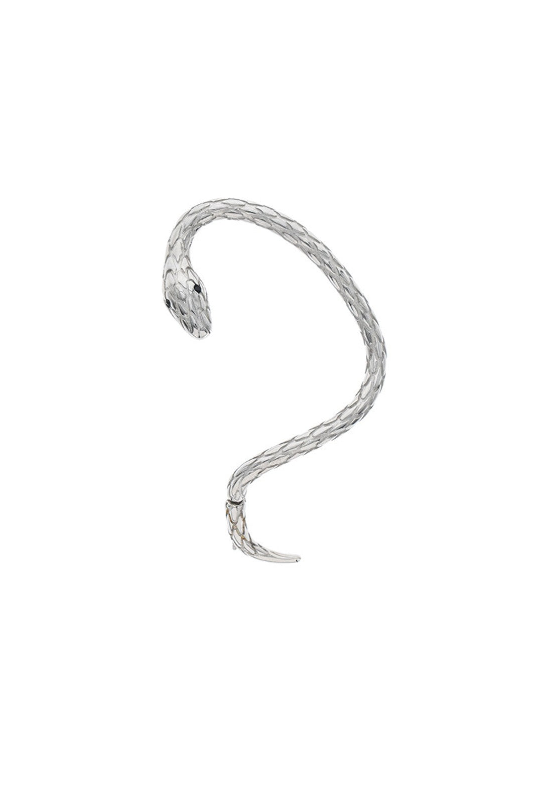 BLACKHEAD Exaggerated Snake Ear Cuff in Silver