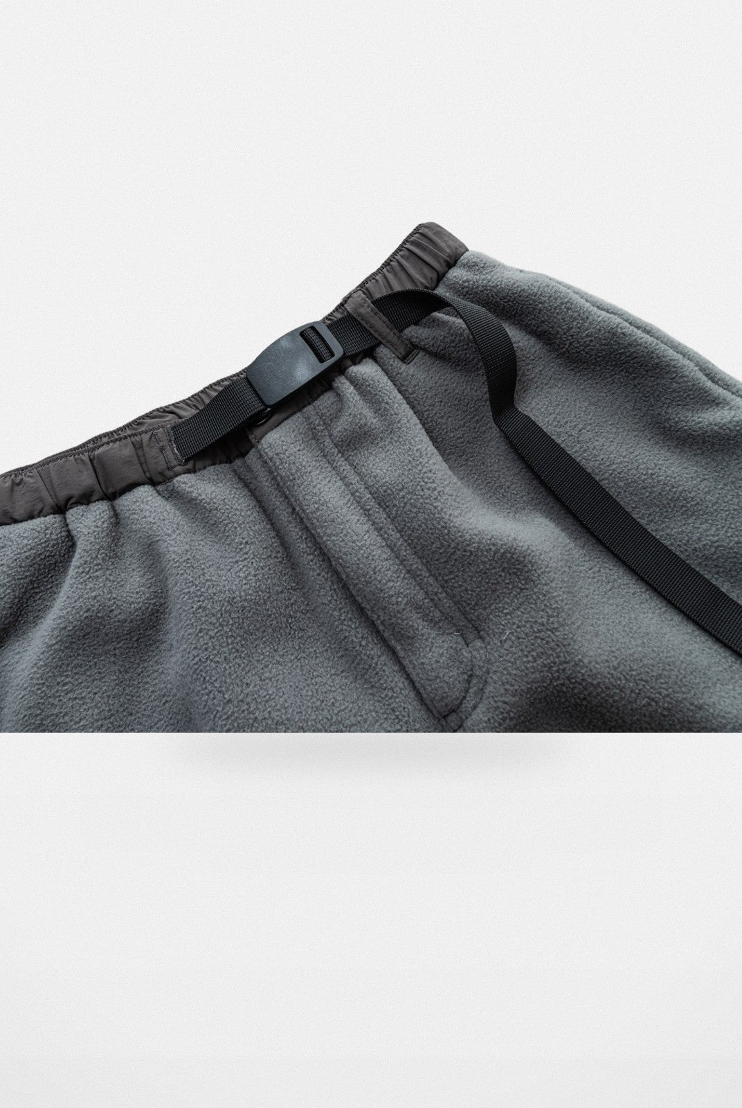 SOD Paneled Polar Fleece Climbing Pants in Gray - Detail