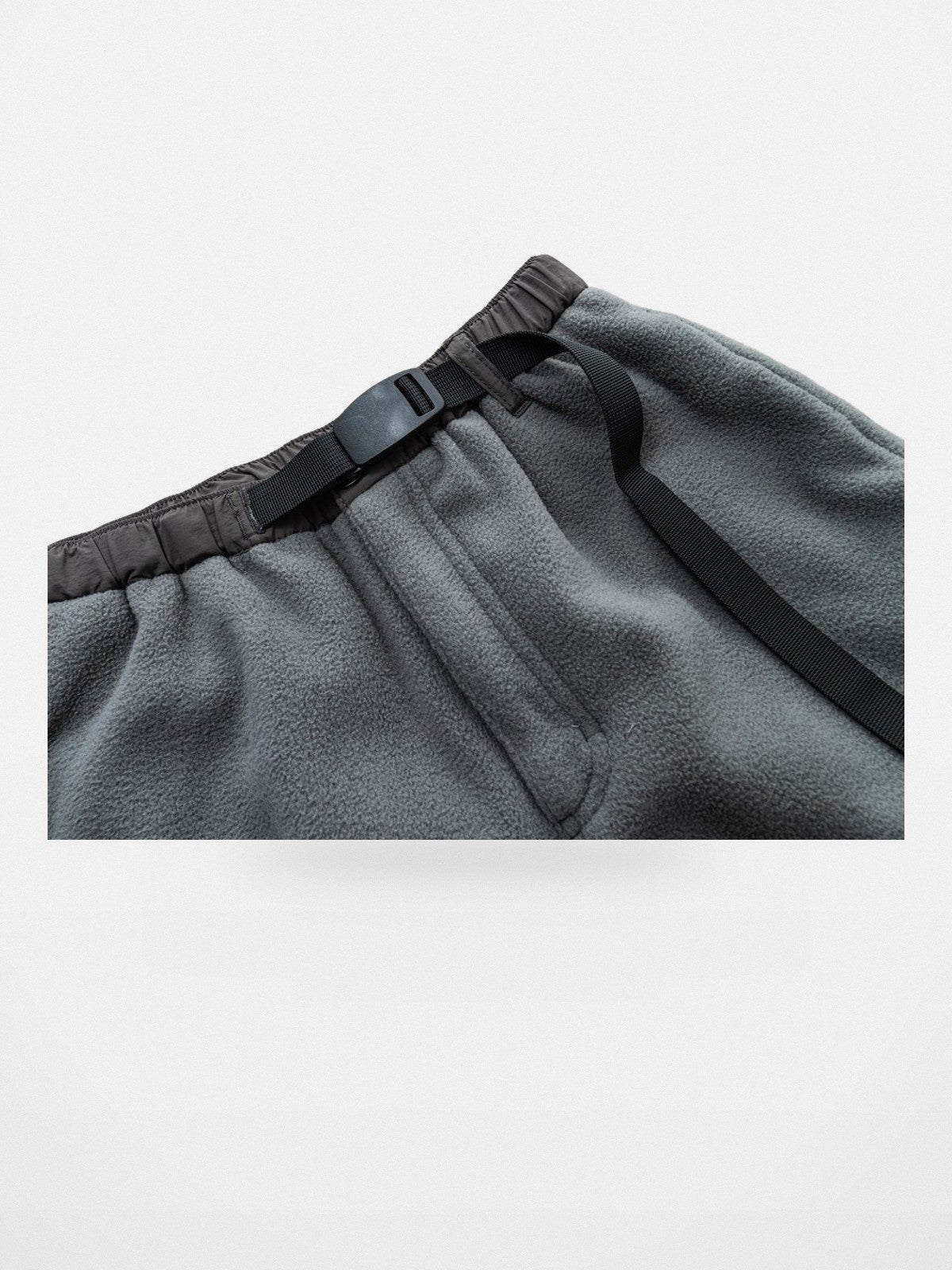 SOD Paneled Polar Fleece Climbing Pants in Gray - Detail
