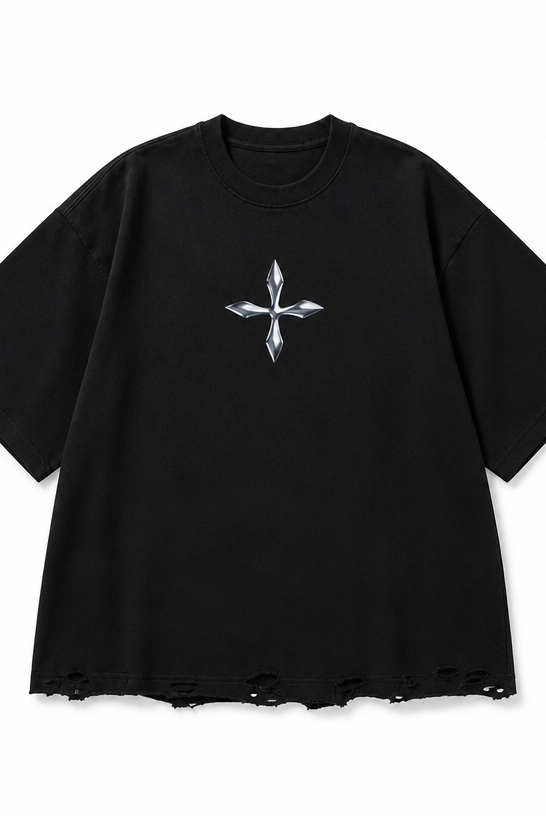 Mingstreet ASC launch still-life | SMFK | Oversized Cotton Graphic T Shirt | Black | crumple_regen_confirmed_2026-06-25