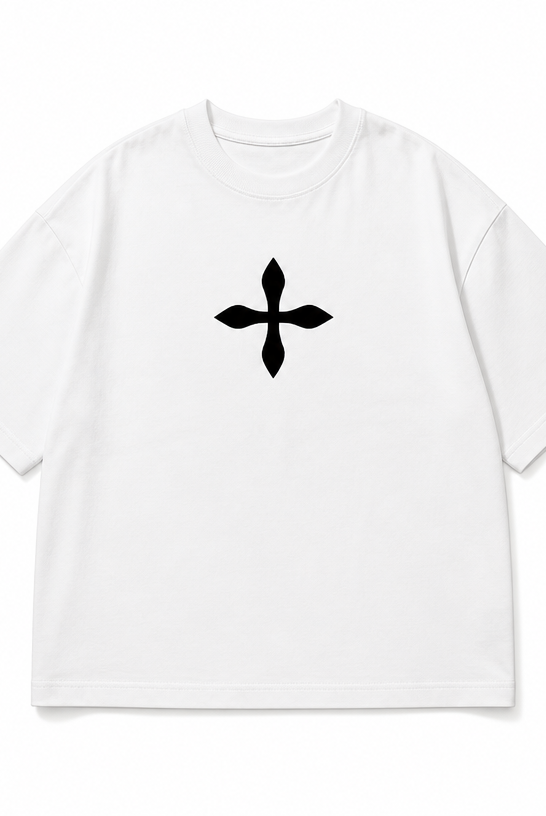 Mingstreet ASC launch still-life | SMFK | Cross Graphic 100 Cotton T Shirt | White | crumple_regen_confirmed_2026-06-25