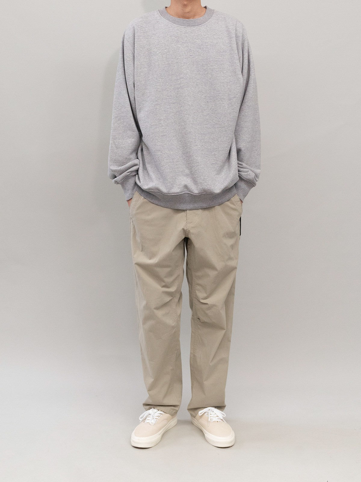 SOD Water Repellent Tapered Hiking Pants in Beige - On Model