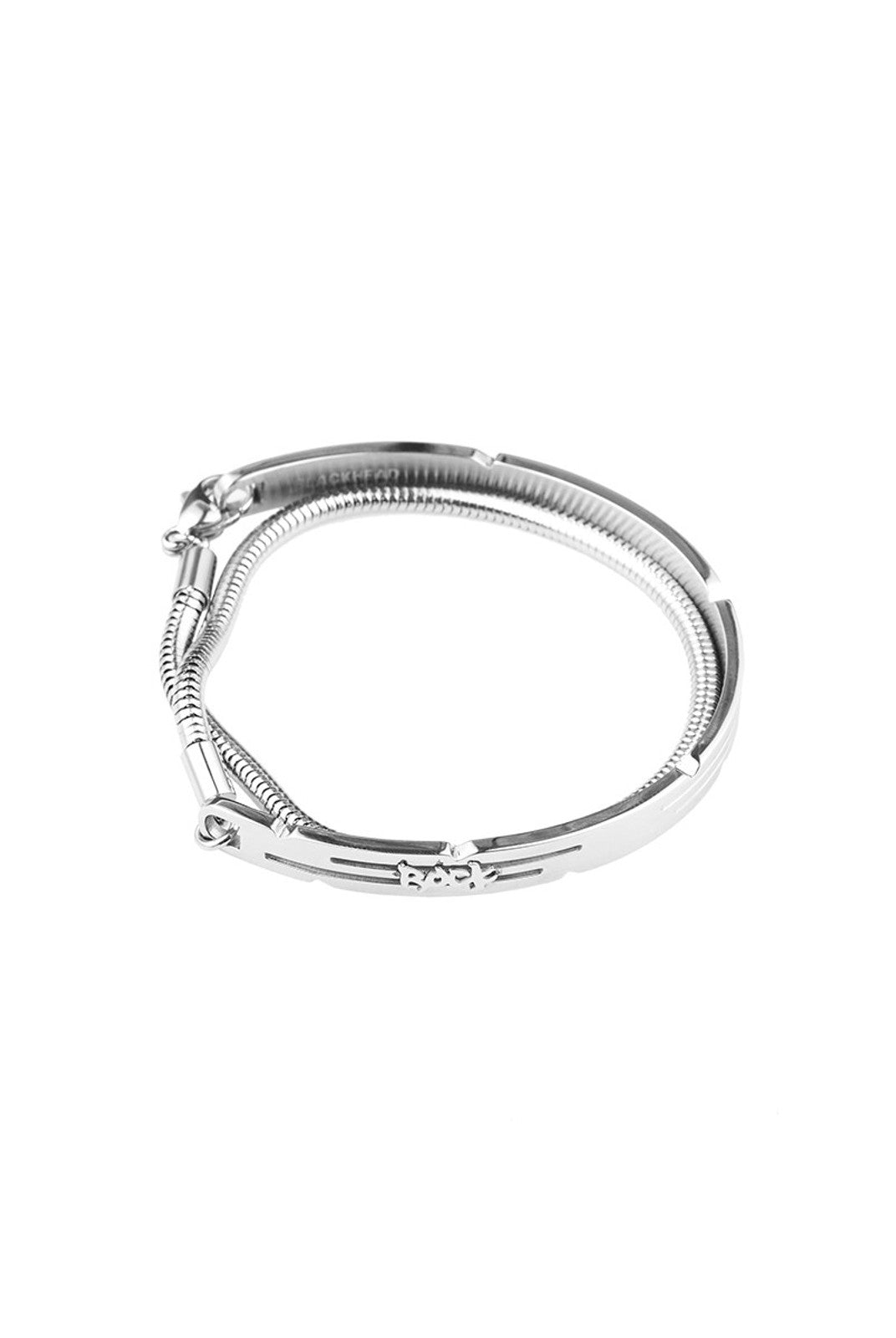 BLACKHEAD Double Layer Steel Bracelet in Silver