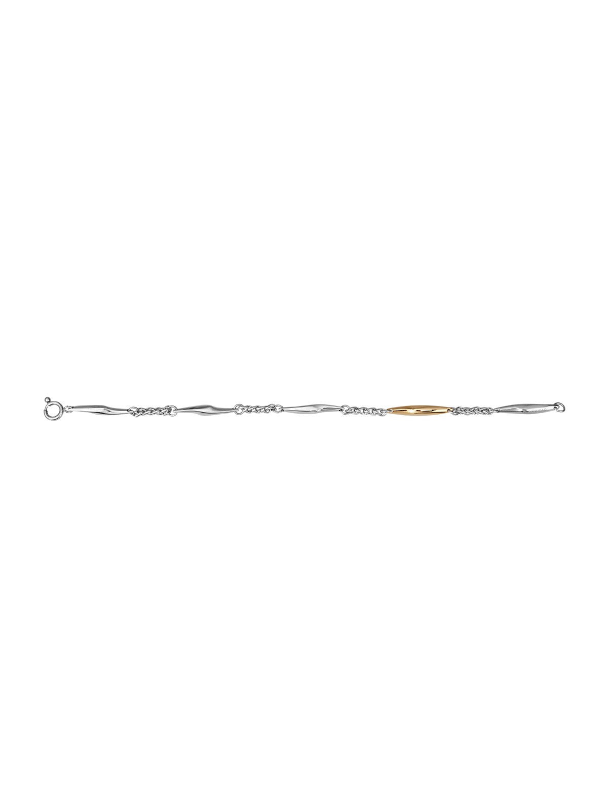 BLACKHEAD Two Tone Spliced Lightning Bracelet in Gold
