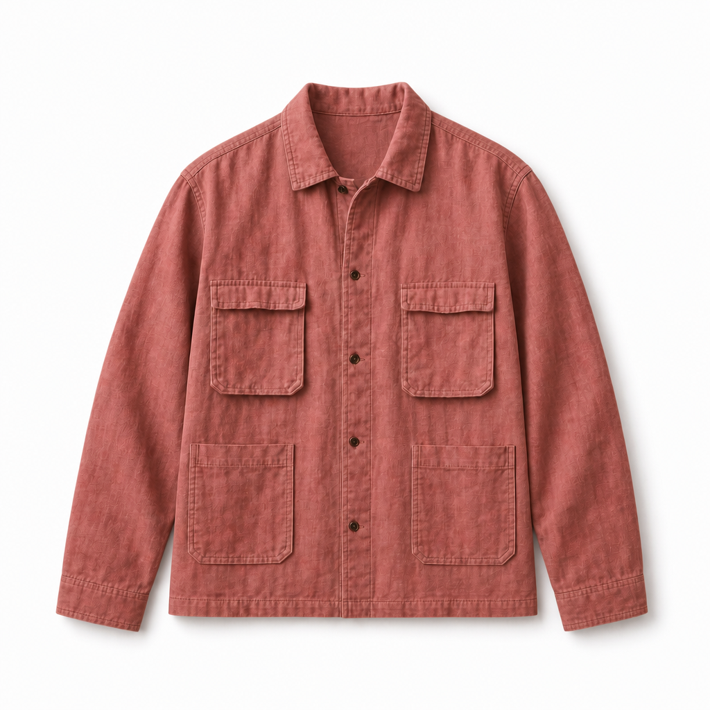 Mingstreet ASC launch still-life | USAGE | Linen Four Pocket BDU Jacket | Pink | background_redo_2026-06-21
