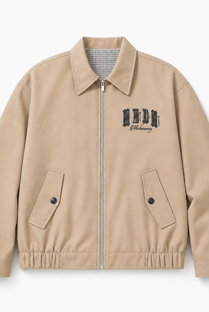 Mingstreet ASC launch still-life | MEDM | Reversible Cotton Zip Up Barn Jacket | Beige | background_redo_2026-06-21