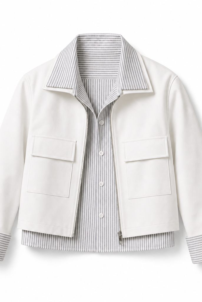 Mingstreet ASC launch still-life | RARELY ALIKE | Striped Mock Layer Cropped Jacket | White | background_redo_2026-06-21