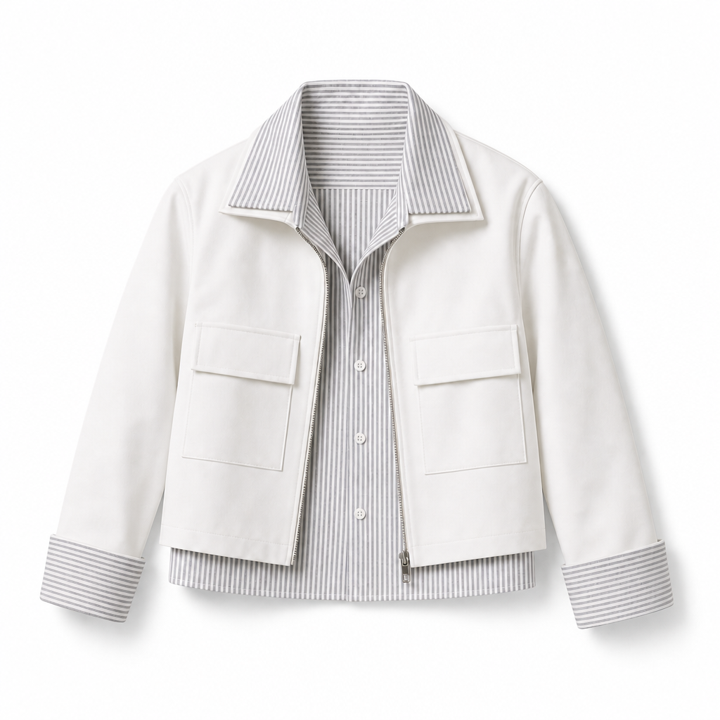 Mingstreet ASC launch still-life | RARELY ALIKE | Striped Mock Layer Cropped Jacket | White | background_redo_2026-06-21